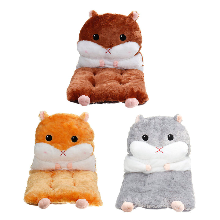 Detachable Seat Plush Cute Cartoon Hamster Chair Seat Sofa Cushion Pillow Back Pad Child Seat Cushion Home Supplies Image 1