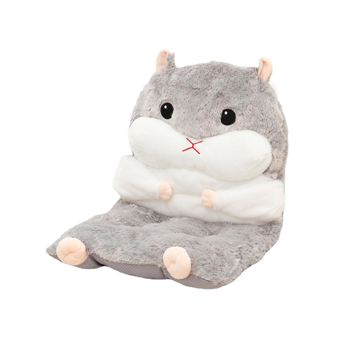 Detachable Seat Plush Cute Cartoon Hamster Chair Seat Sofa Cushion Pillow Back Pad Child Seat Cushion Home Supplies Image 4