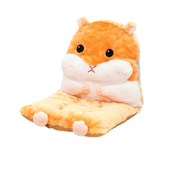 Detachable Seat Plush Cute Cartoon Hamster Chair Seat Sofa Cushion Pillow Back Pad Child Seat Cushion Home Supplies Image 5