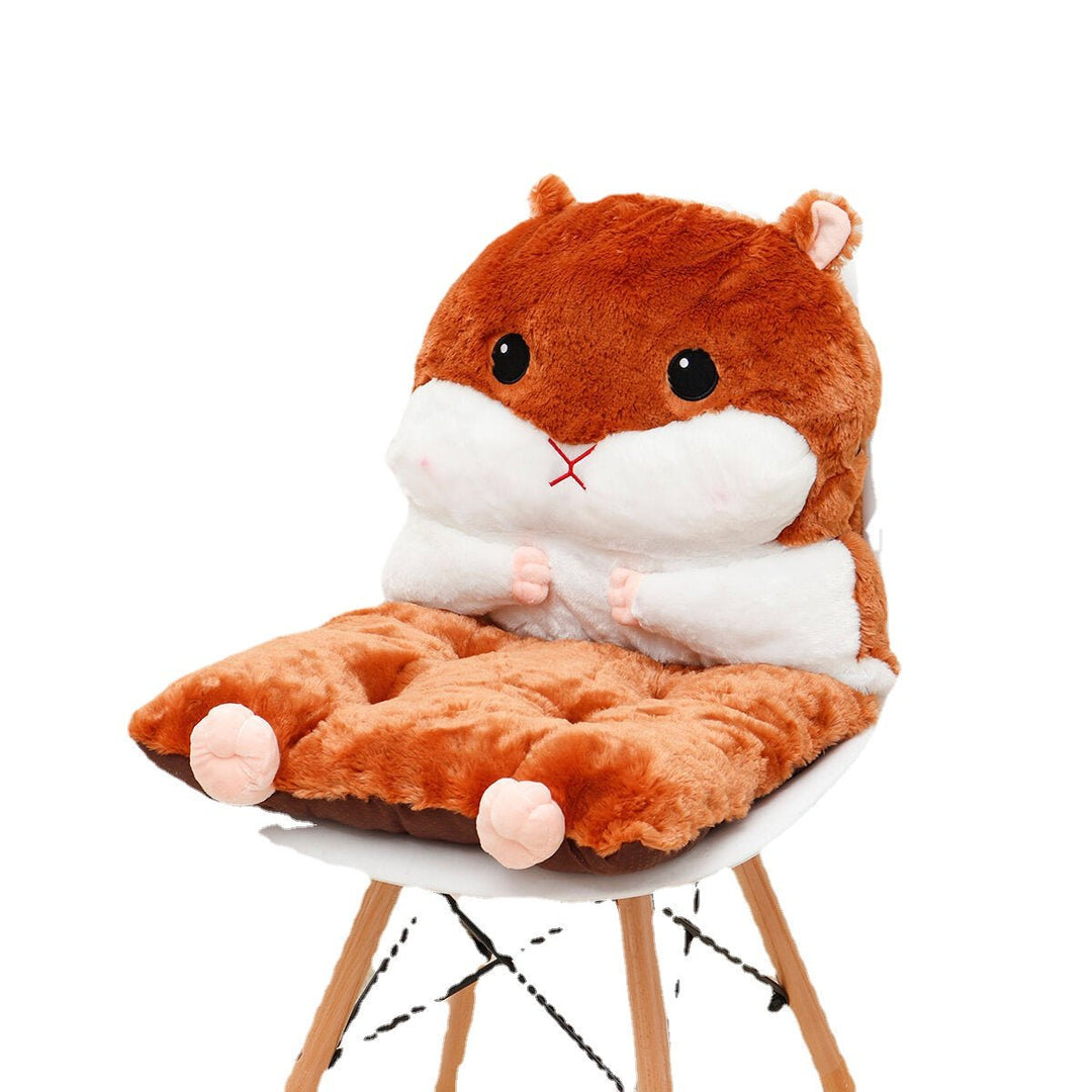 Detachable Seat Plush Cute Cartoon Hamster Chair Seat Sofa Cushion Pillow Back Pad Child Seat Cushion Home Supplies Image 6