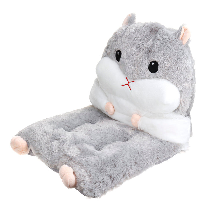 Detachable Seat Plush Cute Cartoon Hamster Chair Seat Sofa Cushion Pillow Back Pad Child Seat Cushion Home Supplies Image 7