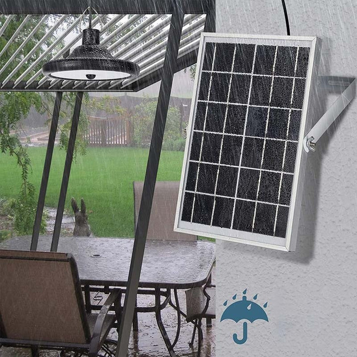 Double Head Solar Pendant Light Waterproof High Capacity Outdoor Indoor Solar Lamp Suitable For Courtyards Garages Etc Image 6