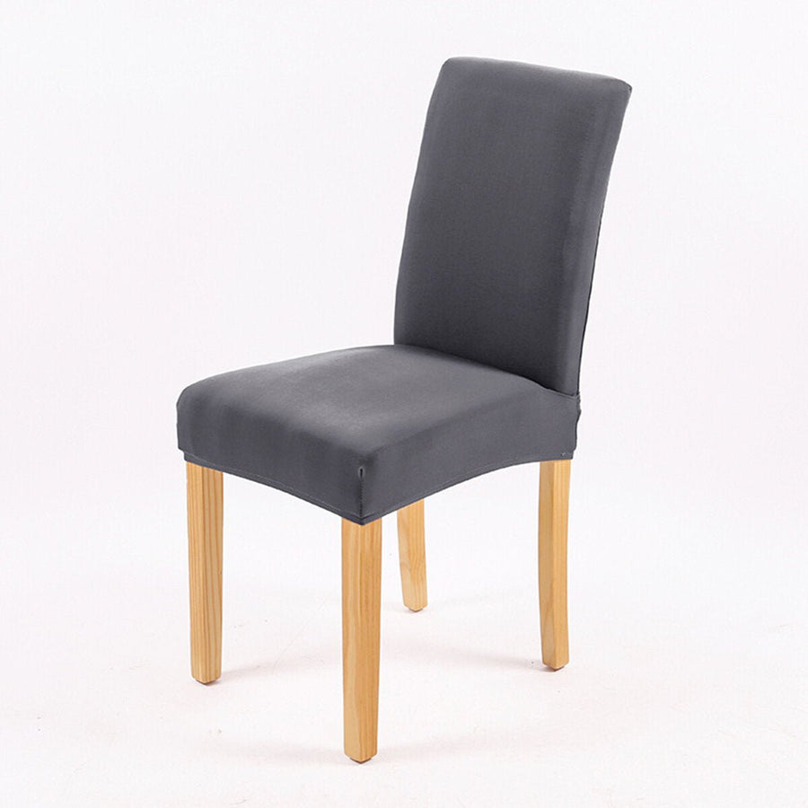 Dining Chair Cover Elastic Chair Seat Protector Stretch Slipcover for Wedding Party Hotel Kitchen Home Office Furniture Image 1