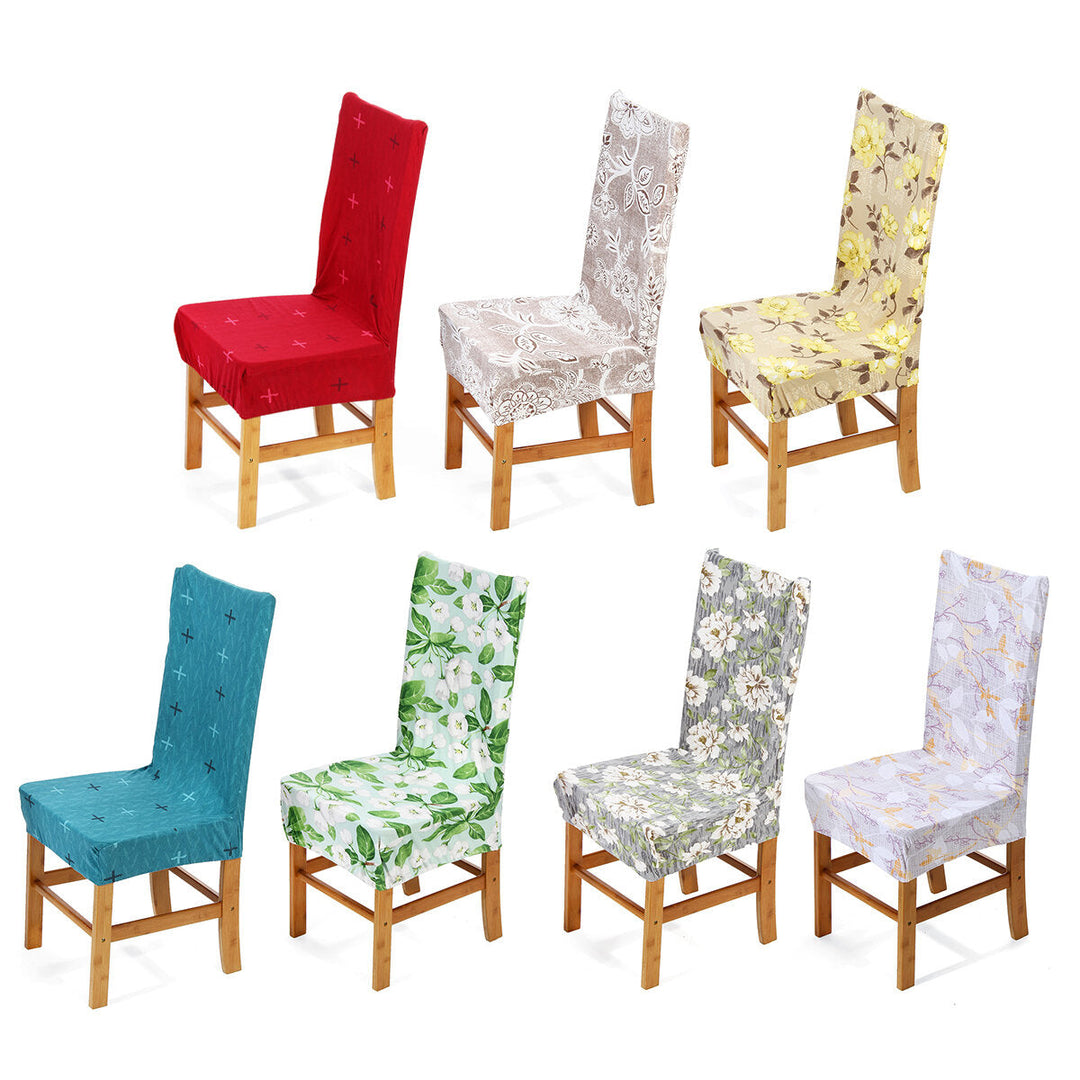 Dining Chair Cover Stretch Chair Seat Slipcover Office Computer Chair Protector Home Office Furniture Image 1