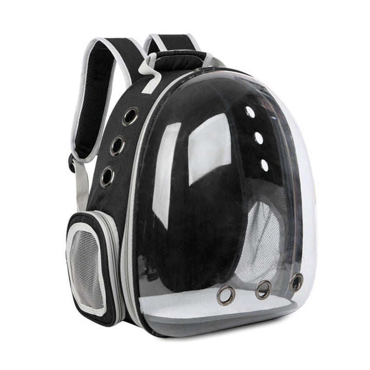 Dog Cat Transparent Space Capsule Breathable Shoulder Bag Pet Outside Travel Portable Carry Backpack Image 7