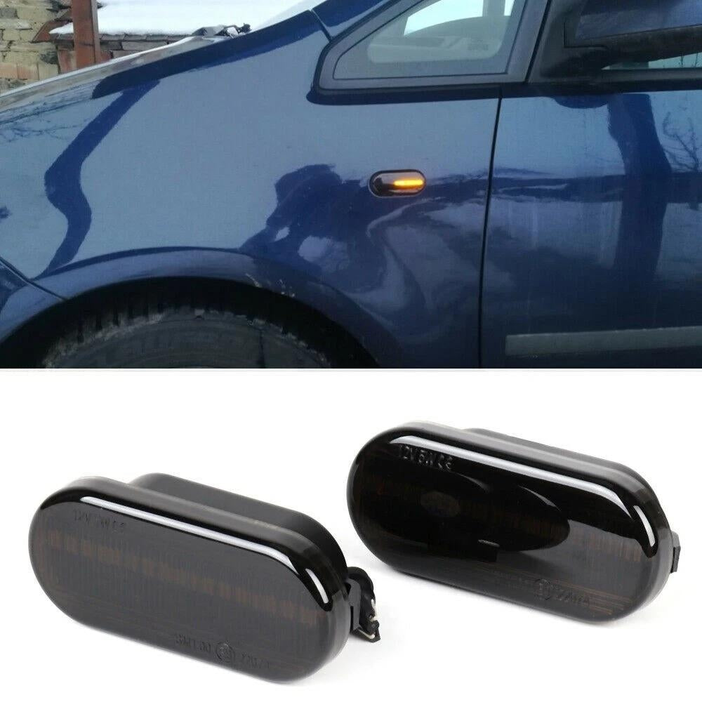 Dynamic LED Side Indicator Black Smoke Turn Signal Replcement for FORD/SEAT/SKODA/VW/LUXFACTORY Image 3