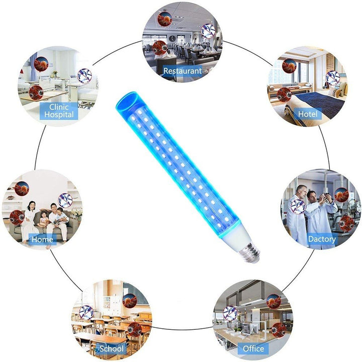 E27 UVC Ultraviolet UV Light Tube Bulb 28W Dis-infection Lamp Sterili-zation Mites Lights Germicidal Lamp Bulb Image 2