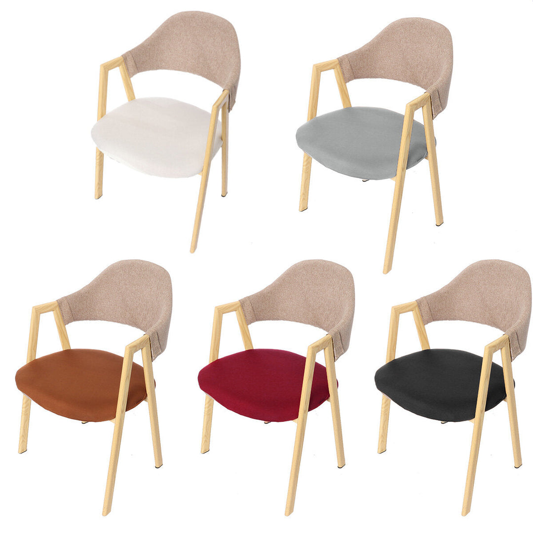 Elastic Chair Cover Dining Chair Protector Seat Slipcover Home Office Furniture Decoration Image 1