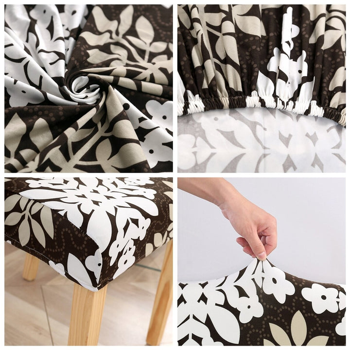 Elastic Dining Chair Cover Stretch Polyester Chair Seat Slipcover Office Computer Chair Protector Home Office Furniture Image 2