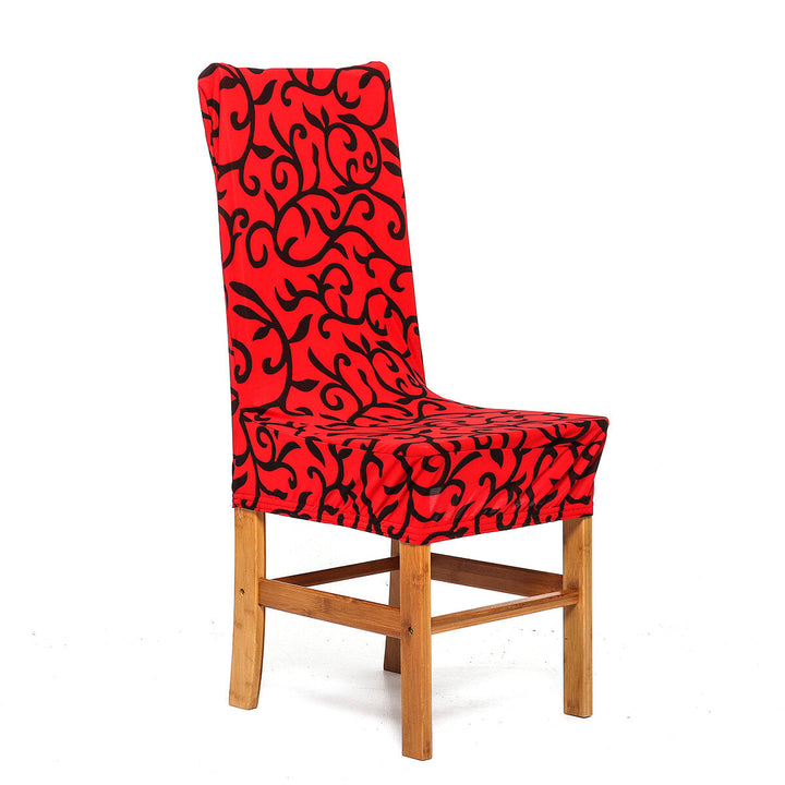 Elastic Dining Chair Cover Printing Stretch Chair Seat Slipcover Office Computer Chair Protector Home Office Furniture Image 5