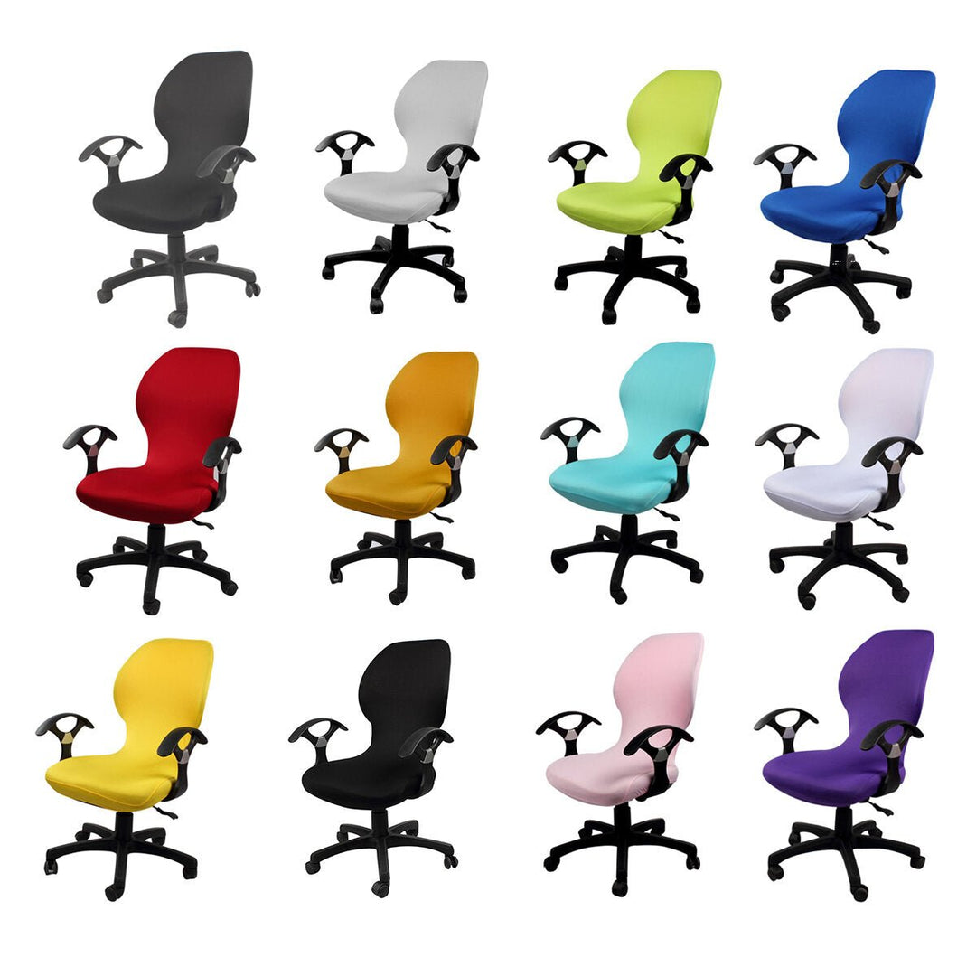 Elastic Office Chair Cover Computer Rotating Chair Protector Image 1