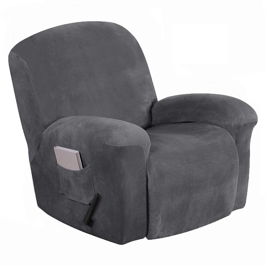 Elastic Recliner Chair Cover Thicken Velvet Sofa Slipcover Protector Stretch Waterproof Armchair Cover Home Office Image 1