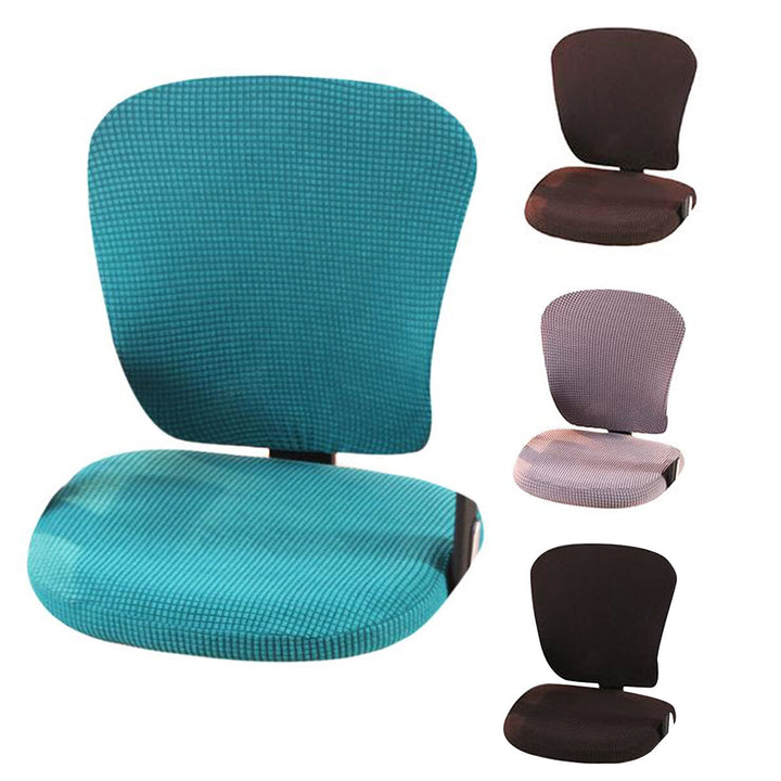 Elastic Velvet Office Chair Cover Computer Rotating Chair Protector Stretch Armchair Seat Slipcover Home Office Image 1