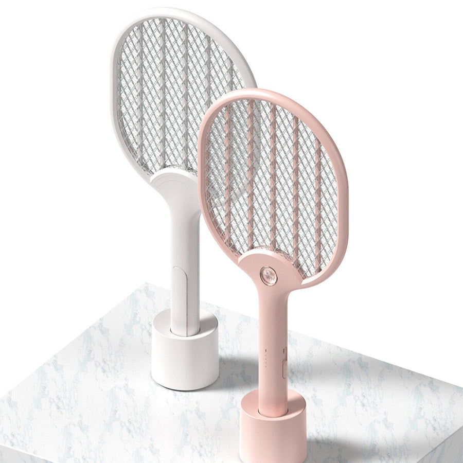 Electric Mosquito Swatter With Base Fly Insect Repellent Killer Pest USB Charge Image 1