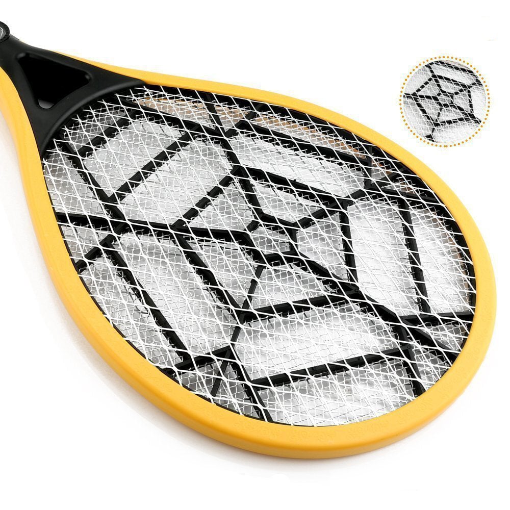 Electric Rechargeable Mosquito Swatter 3 Layer Mesh Mosquito Killer Hand Racket Pests Control with LED Light Image 3