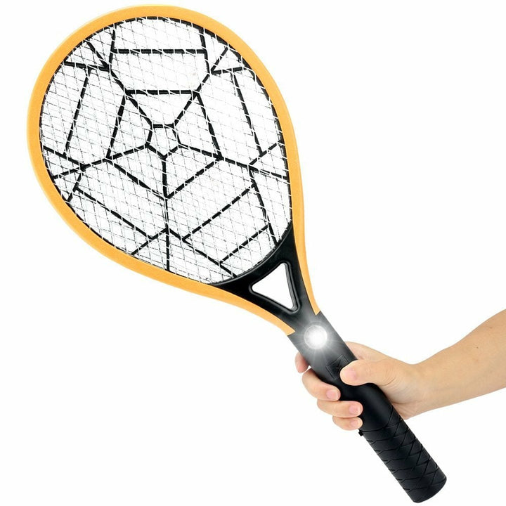 Electric Rechargeable Mosquito Swatter 3 Layer Mesh Mosquito Killer Hand Racket Pests Control with LED Light Image 5