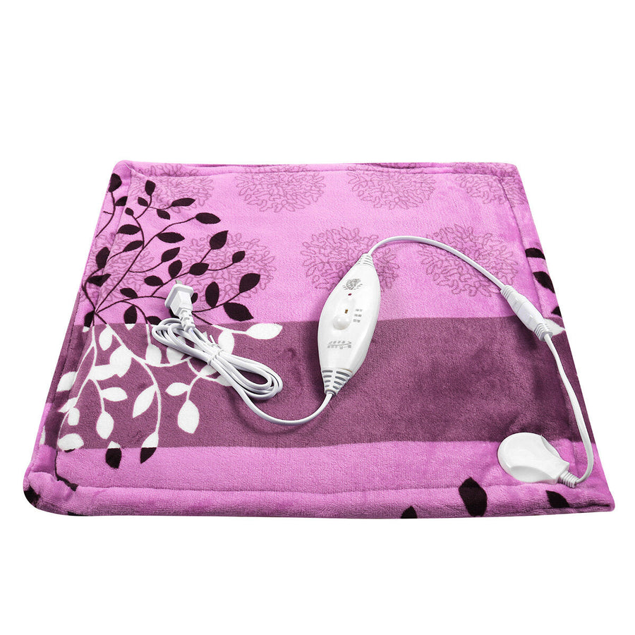 Electric Throw Heated Blanket Fleece Warm Bedding Blanket Washable Office Home Heated Mat Image 1