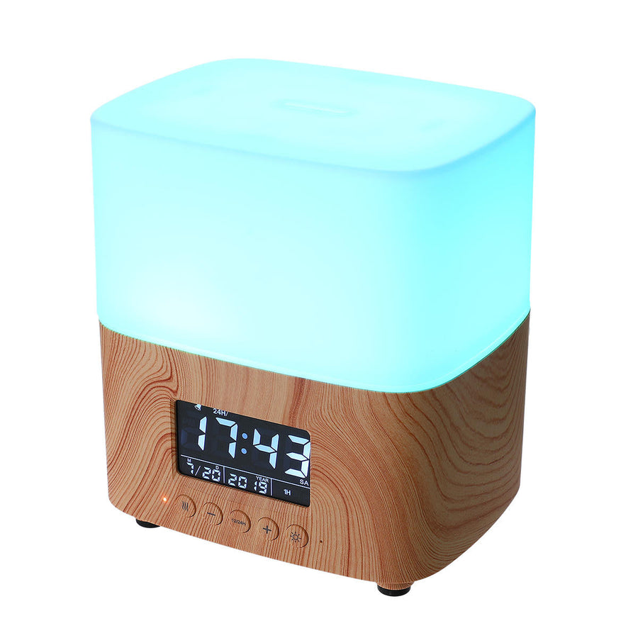 Essential Oil Diffuser 300ML Ultimate Aromatherapy Diffuser with Digital Clock Ideal Gift 7 Color Changing LED Aroma Image 1