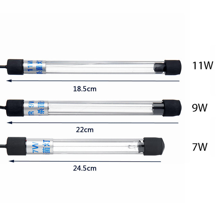 European Standard Round Insert 220V 5W-13W Aquarium Light UV Germicidal Lamp AGermicidal Lamp Submersible Sterilization Image 1