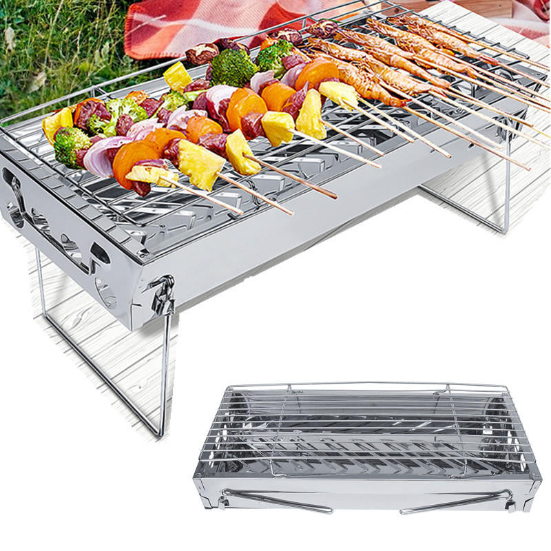 Folding BBQ Grill Portable Barbecue Grill Outdoor Traveling Camping Garden Stove Grill Image 1