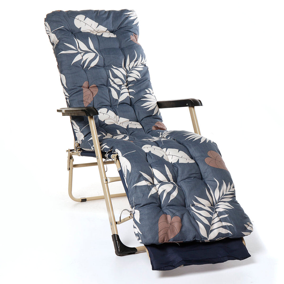 Garden Lounger High Chair Rocking Back Mat Recliner Outdoor Sun Seat Cushion Image 4