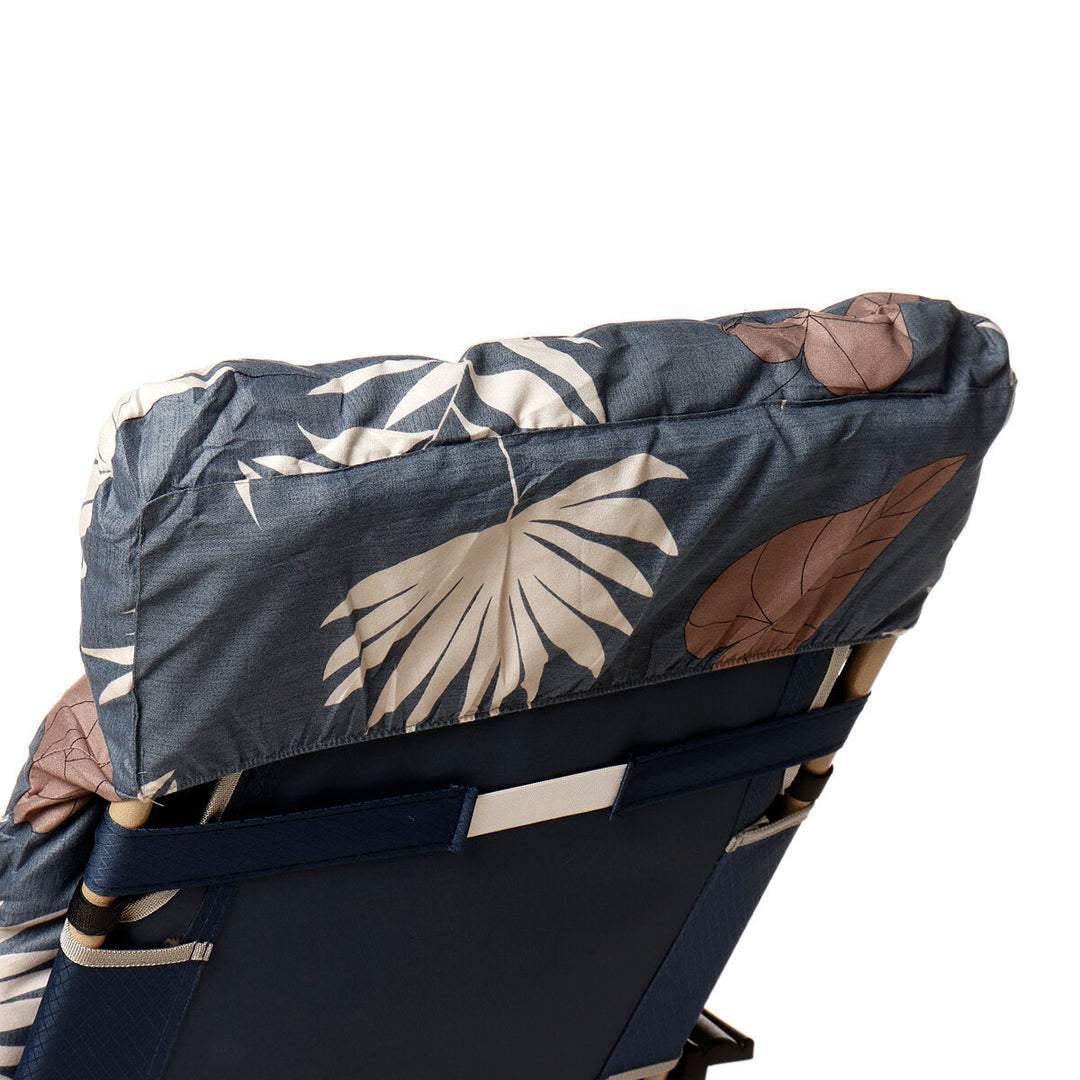 Garden Lounger High Chair Rocking Back Mat Recliner Outdoor Sun Seat Cushion Image 5