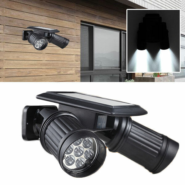 Garden Solar Super Bright 14 LED Spot Lightt Patio Garage Wall-mounted Human Body Induction Light Image 5