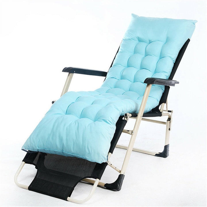 Folding Chaise Lounge Cushion Pad Rocking Recliner Break Chair Sofa Cushion Image 3