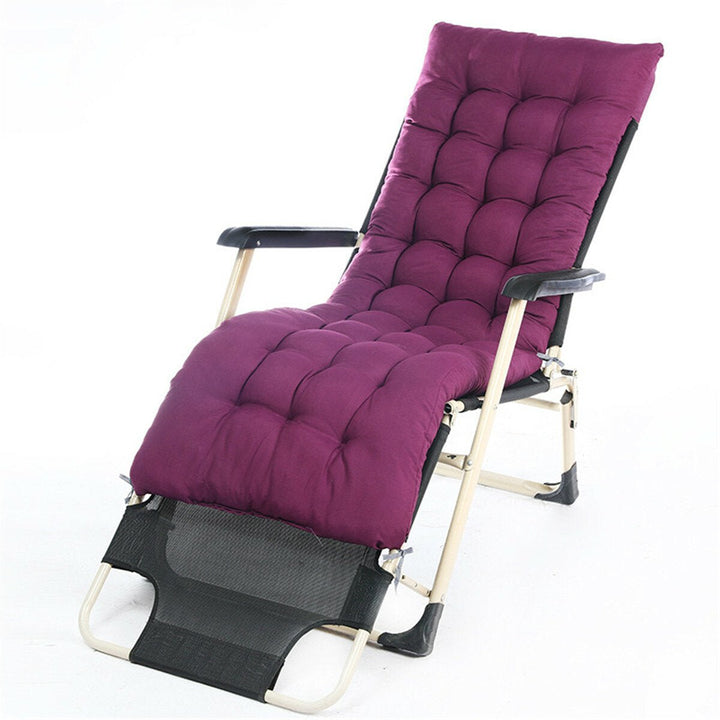 Folding Chaise Lounge Cushion Pad Rocking Recliner Break Chair Sofa Cushion Image 1