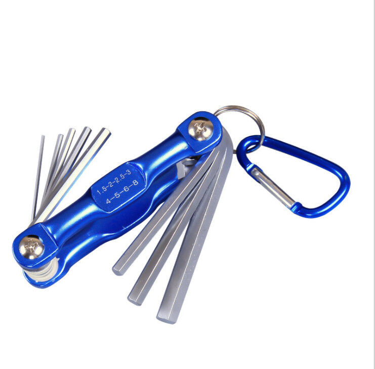 Folding Hex Wrench Metal Metric Allen Wrench set Hexagonal Screwdriver Hex Key Wrenches Allen Keys Hand Tool Portable Image 1