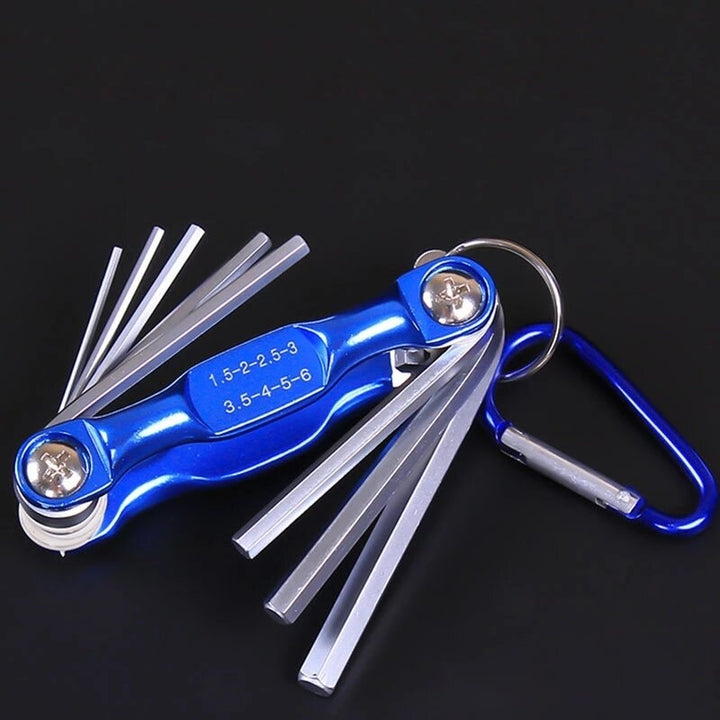 Folding Hex Wrench Metal Metric Allen Wrench set Hexagonal Screwdriver Hex Key Wrenches Allen Keys Hand Tool Portable Image 4