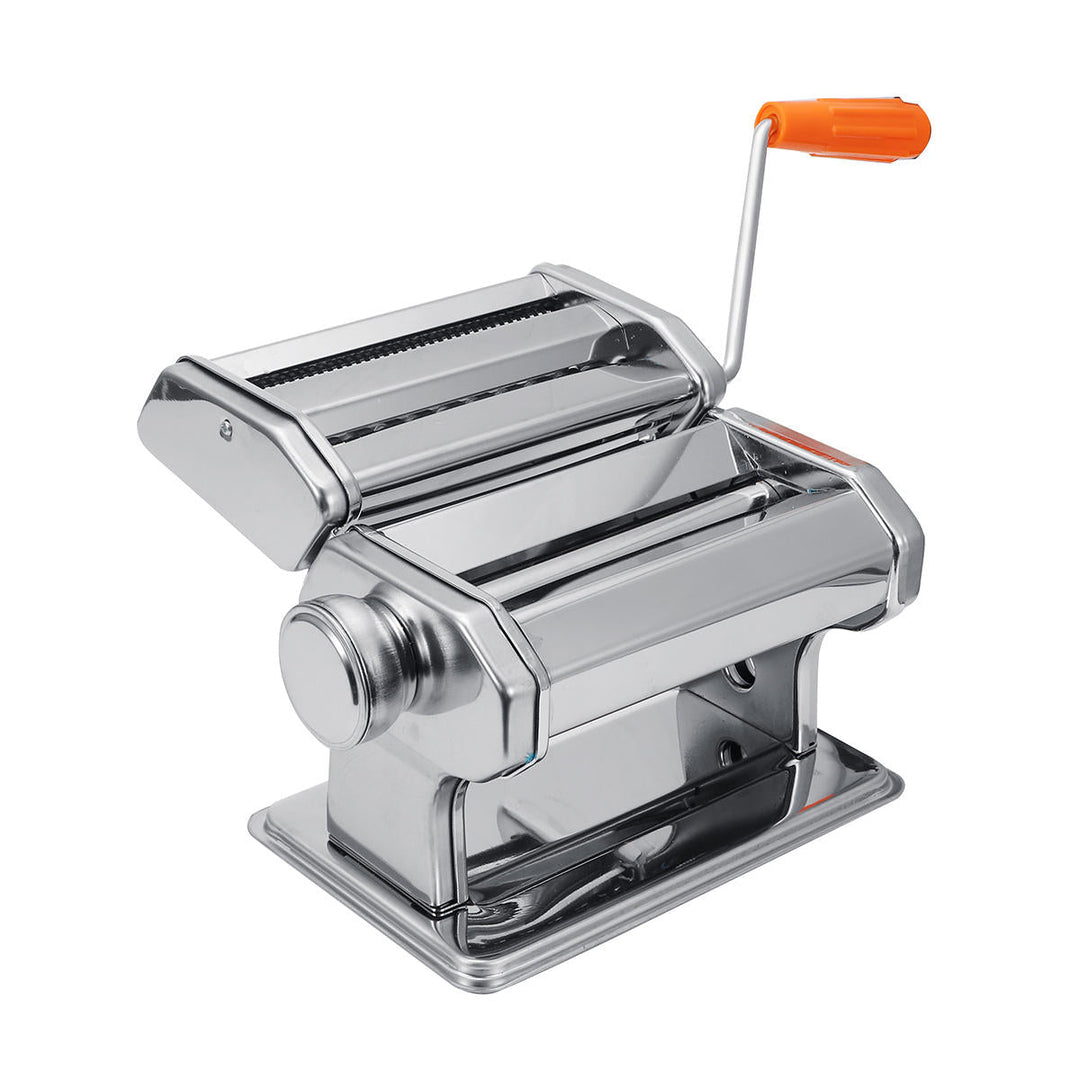 Hand Crank Stainless Steel Fresh Pasta Maker Roller Machine For Spaghetti Noodle Tools Kit Image 6