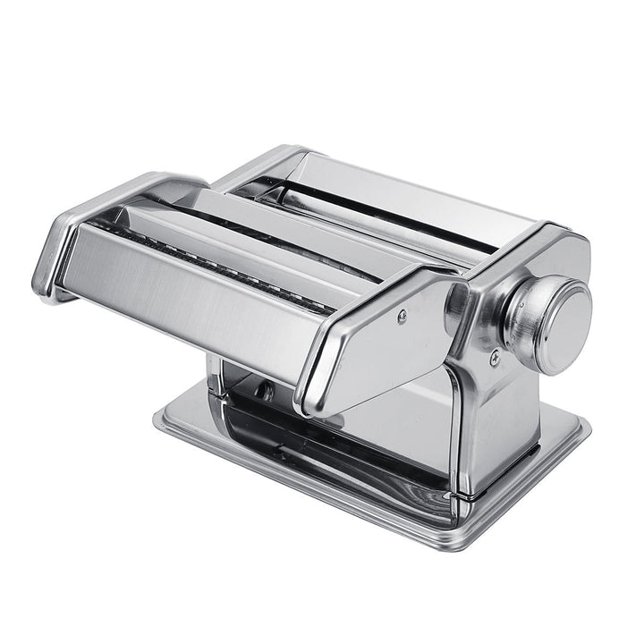 Hand Crank Stainless Steel Fresh Pasta Maker Roller Machine For Spaghetti Noodle Tools Kit Image 7