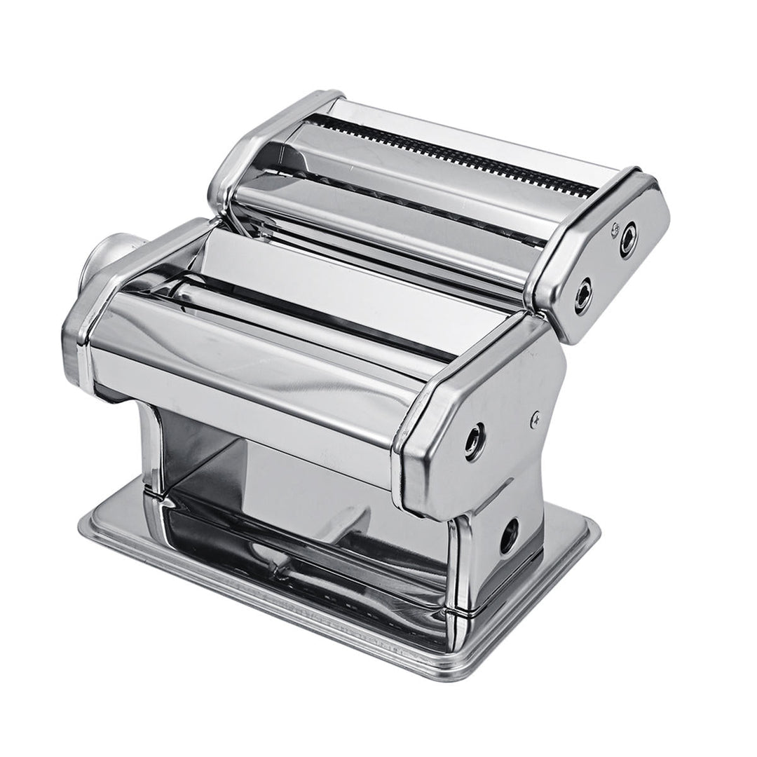 Hand Crank Stainless Steel Fresh Pasta Maker Roller Machine For Spaghetti Noodle Tools Kit Image 8