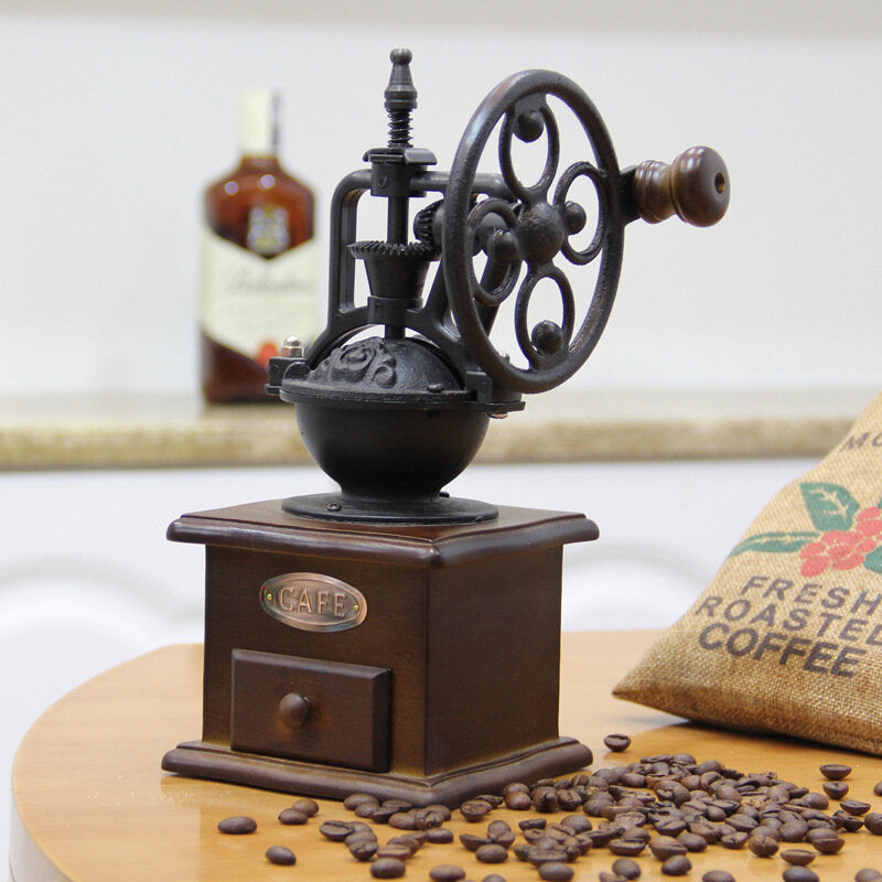 Hand-operated Bean Grinder Saving Labour with Wheel Disc Design for Coffee Image 2