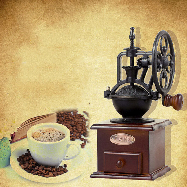 Hand-operated Bean Grinder Saving Labour with Wheel Disc Design for Coffee Image 3