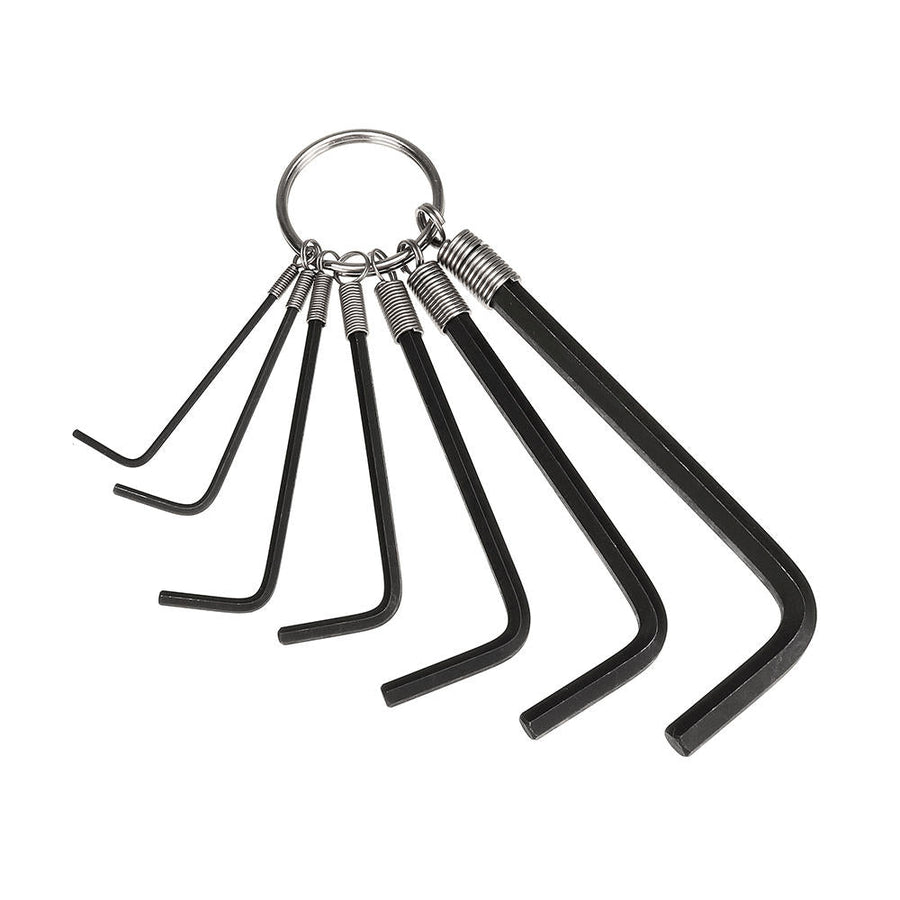 Hex Key Wrench 7Pcs Hex Key Set On A Ring Image 1