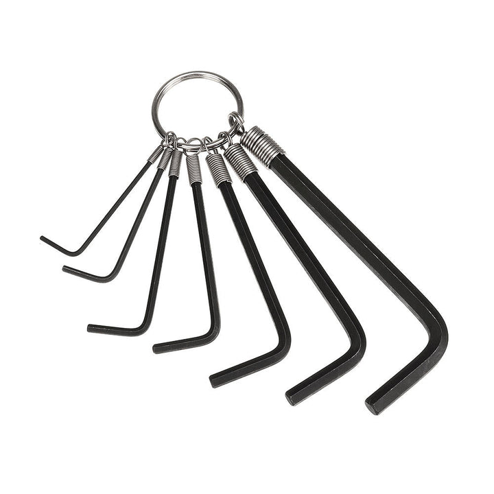 Hex Key Wrench 7Pcs Hex Key Set On A Ring Image 9