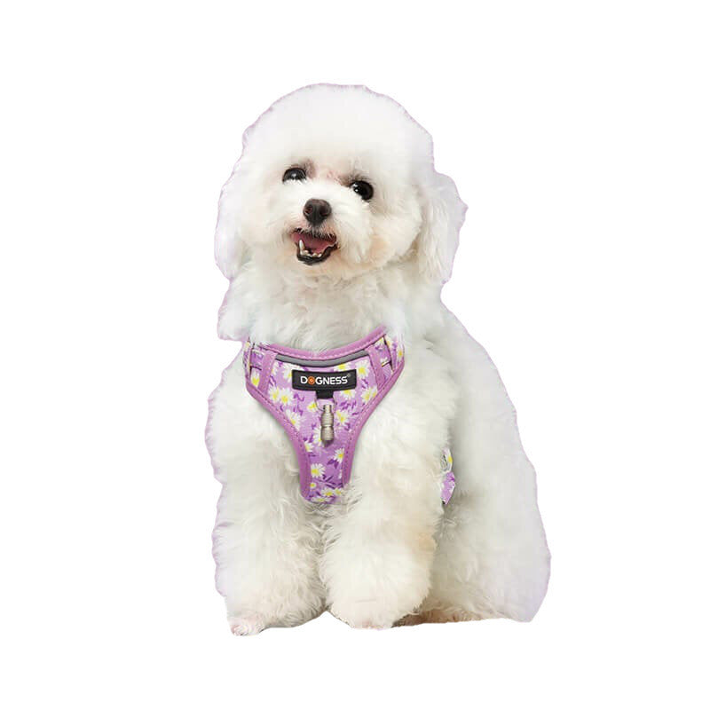 Harness and Leash Sets Adjustable Lengths Reflective Design Breathable Mesh Dog Collar for Small Pets Image 1