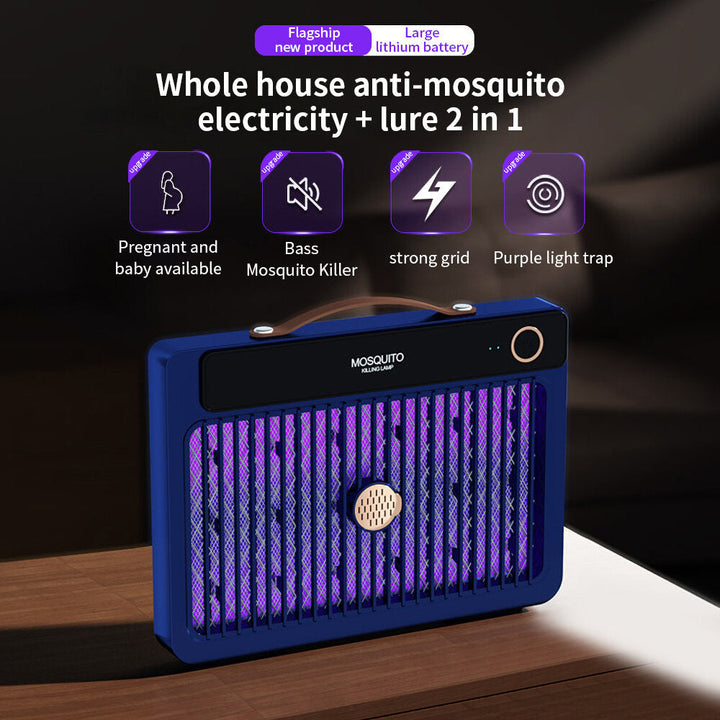 High Power 3000V Cordless Electric Mosquito Zapper Lamp, 4000mAh, Indoor/Outdoor Image 5