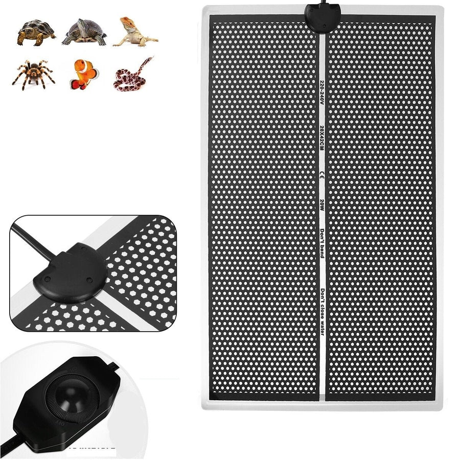 Heating Mat Reptile Adjustable Warmer Constant Temperature for Reptile Amphibian Winter Tool Image 1