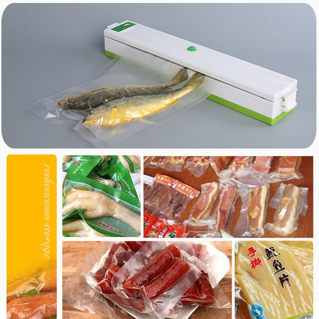 Household Food Vacuum Sealer Packaging Machine Film Sealer Including 10 Bags Image 6