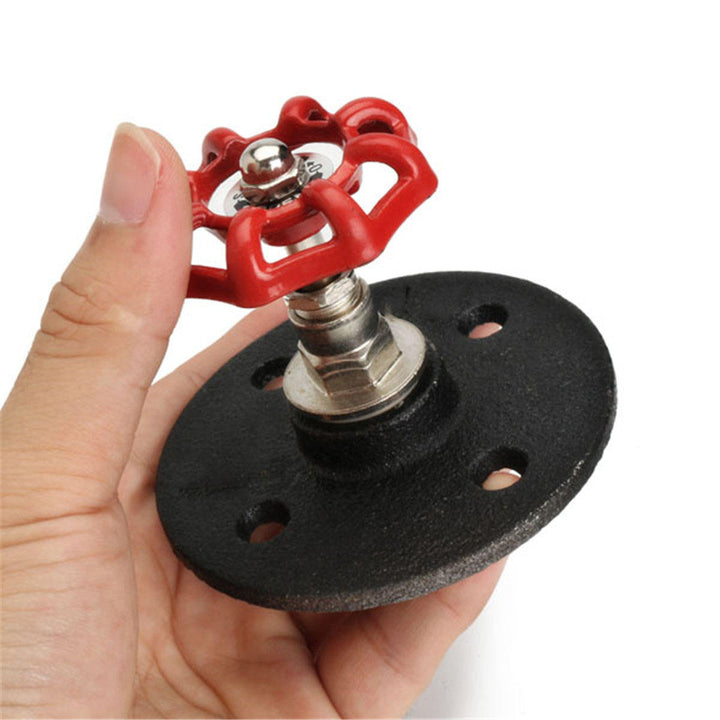 Industrial Retro Iron Pipe Wall Hook Steampunk Clothes Coat Towel Hat Rack Flange Hanger Image 4