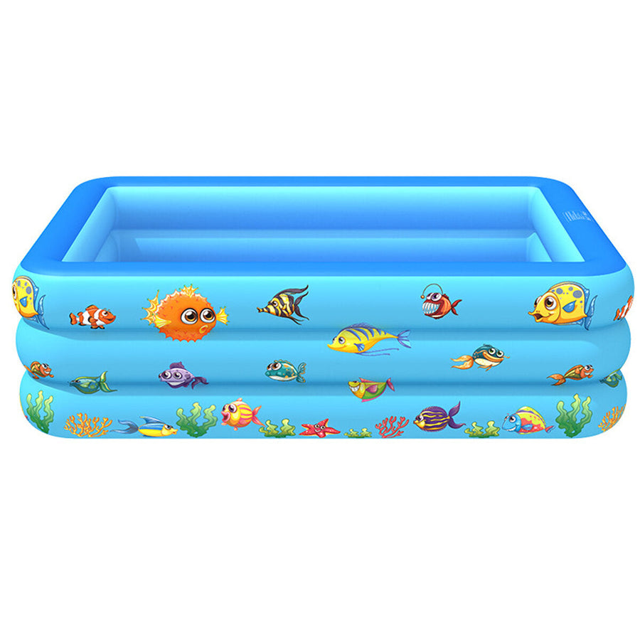 Inflatable Swimming Pool Garden Outdoor PVC Paddling Pools Kid Game Pool Image 1