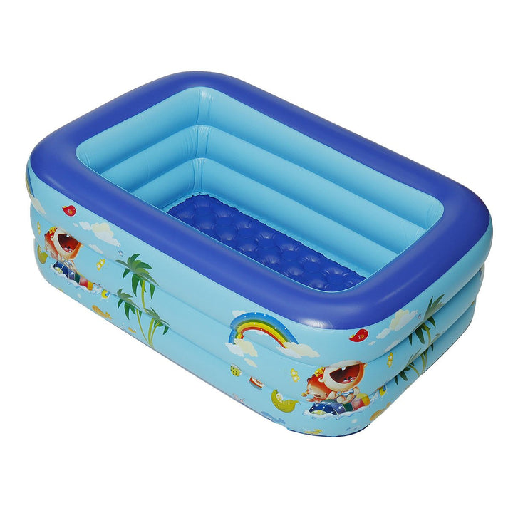 Inflatable Swimming Pool Outdoor Children Bath Pool Kids Paddling Bathtub-1.3M/1.5M Image 1