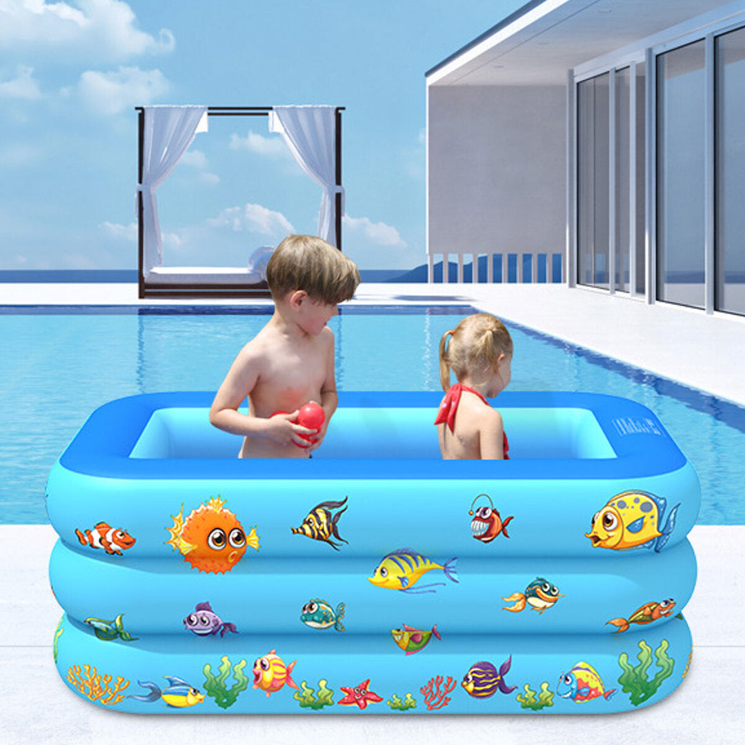 Inflatable Swimming Pool Garden Outdoor PVC Paddling Pools Kid Game Pool Image 3