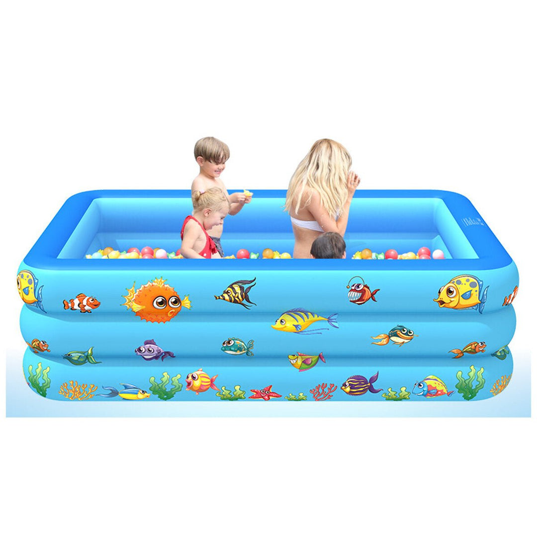 Inflatable Swimming Pool Garden Outdoor PVC Paddling Pools Kid Game Pool Image 1