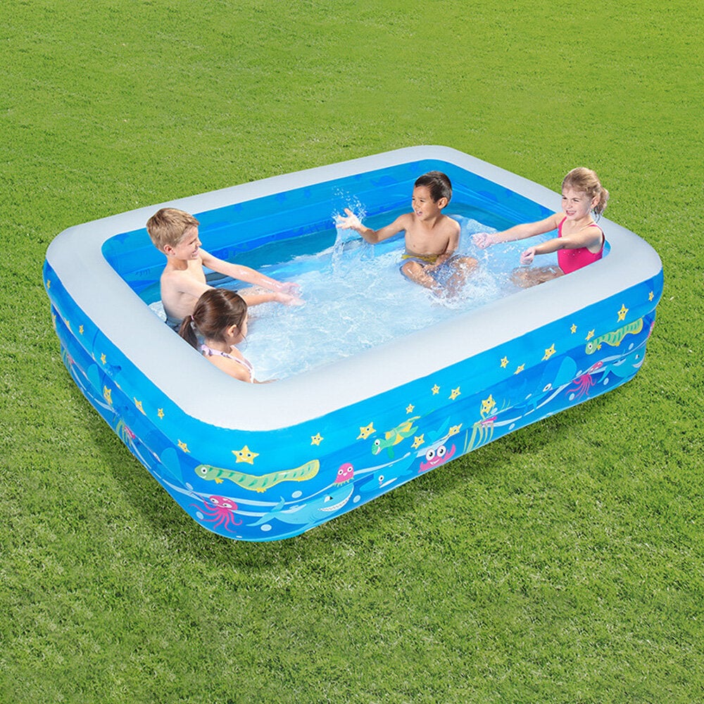 Inflatable Swimming Pool Kids Adult Yard Garden Family Party Outdoor Indoor Playing Inflatable Bathtub Image 3