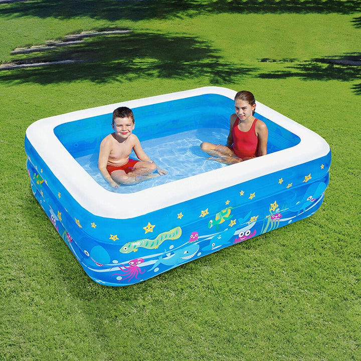 Inflatable Swimming Pool Kids Adult Yard Garden Family Party Outdoor Indoor Playing Inflatable Bathtub Image 4