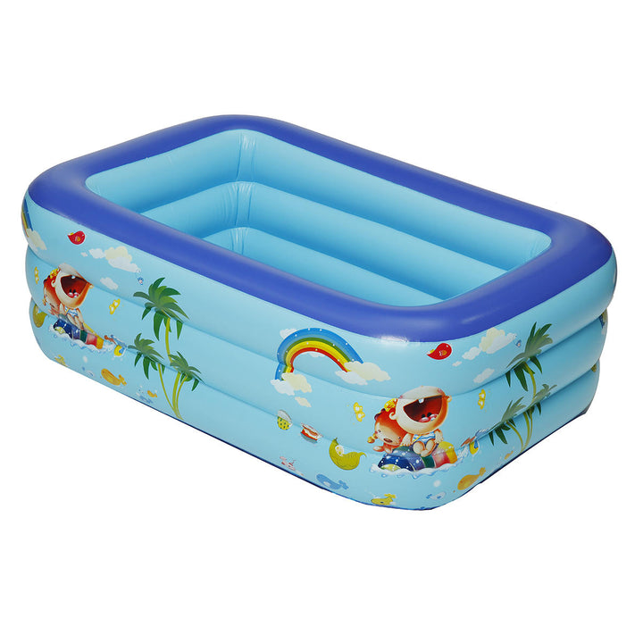 Inflatable Swimming Pool Outdoor Children Bath Pool Kids Paddling Bathtub-1.3M/1.5M Image 8